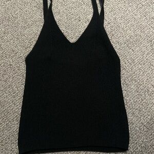 Elegant Black Women's knitted Top